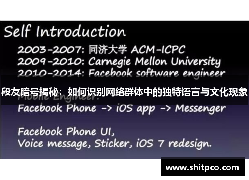 段友暗号揭秘：如何识别网络群体中的独特语言与文化现象